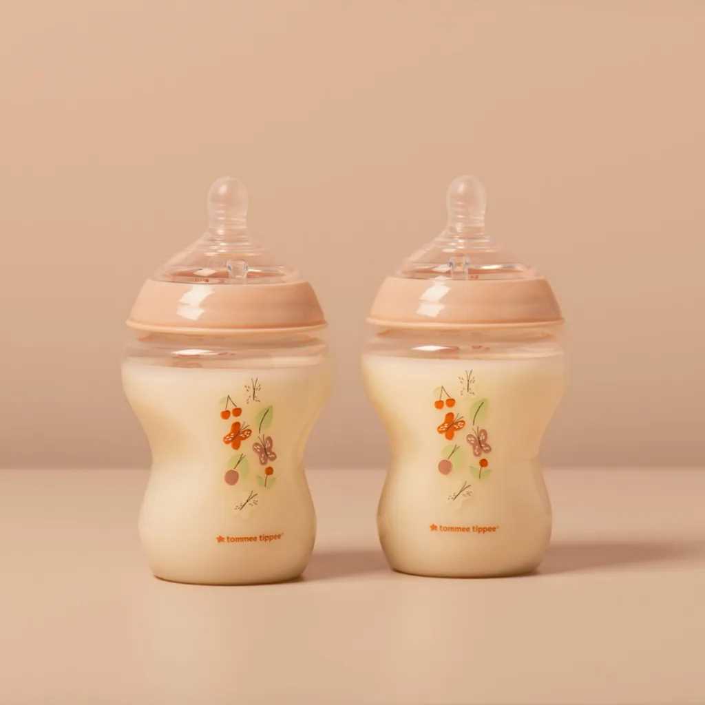 Ảnh Bình Sữa PP Ty Siêu Mềm Tự Nhiên Tommee Tippee Natural Start 260ml, Núm Ty Của Bình 3-6 Tháng, Hồng (Bình Đôi, Tách Lẻ) 4