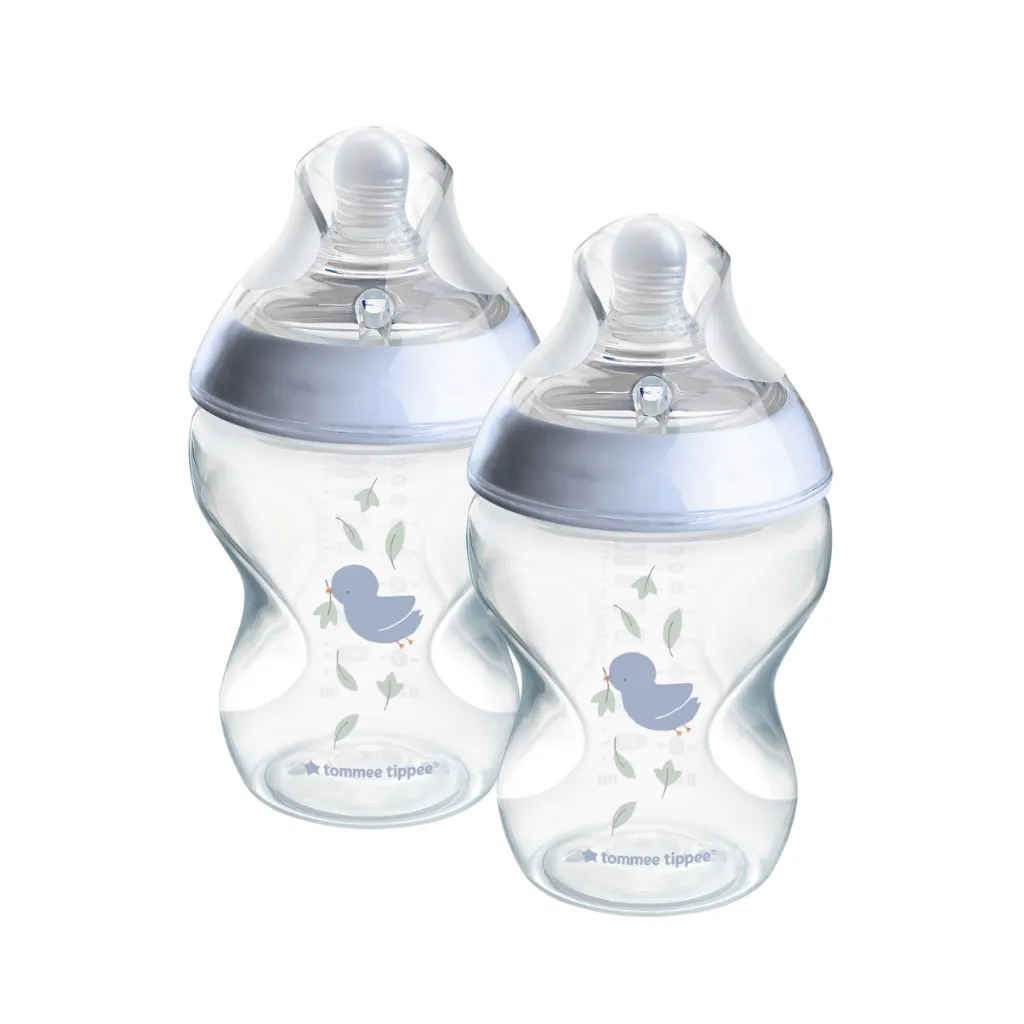 Ảnh Bình Sữa PP Ty Siêu Mềm Tự Nhiên Tommee Tippee Natural Start 260ml, Núm Ty Của Bình 3-6 Tháng, Xanh (Bình Đôi, Tách Lẻ) 2