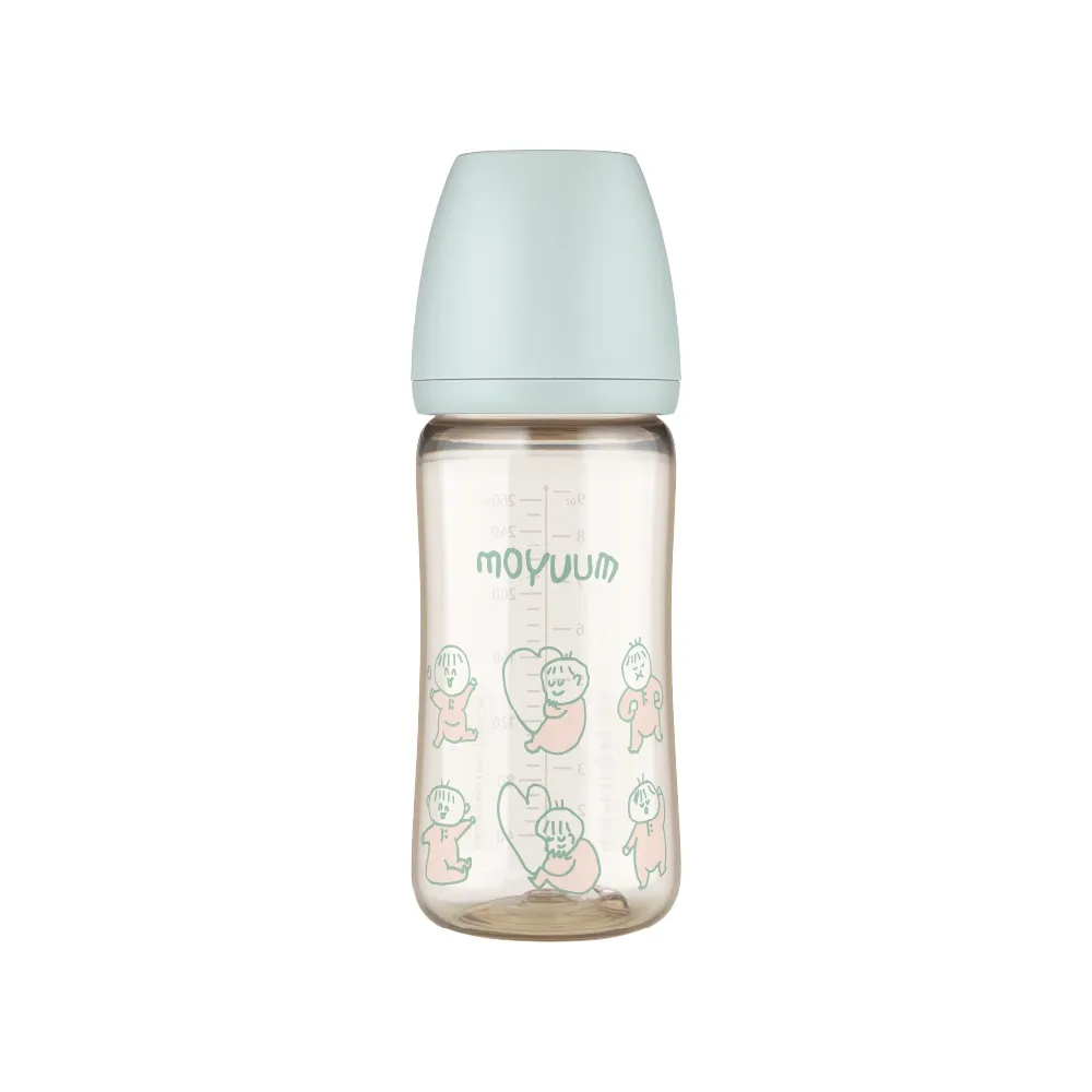 Ảnh Bình sữa PPSU Moyuum - Ogu xanh - 270ml - Kèm núm 2 2