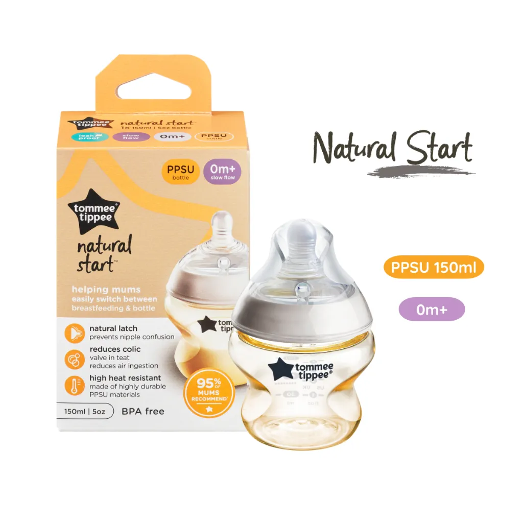 Ảnh Bình Sữa PPSU Ty Siêu Mềm Tự Nhiên Tommee Tippee Natural Start 150ml, 260ml Cho Bé Từ Sơ Sinh 3