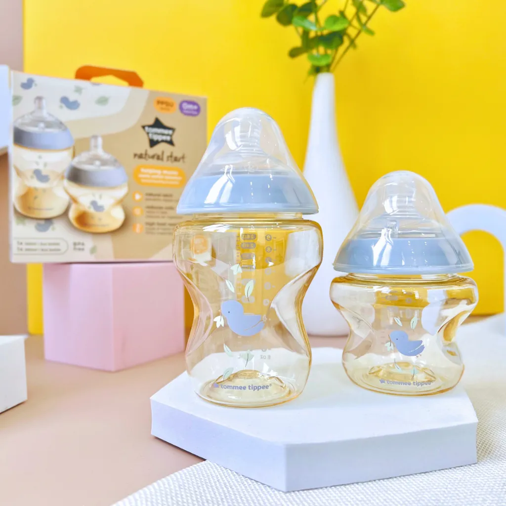 Ảnh Bình Sữa PPSU Ty Siêu Mềm Tự Nhiên Tommee Tippee Natural Start, Xanh Dương (Bộ 1 Bình 260ml và 1 Bình 150ml) 2