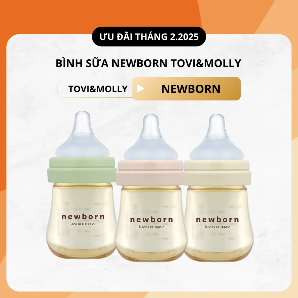 Ảnh BÌNH SỮA TOVI AND MOLLY PPSU NEWBORN (HỒNG,XANH,KEM) - 80ML 1