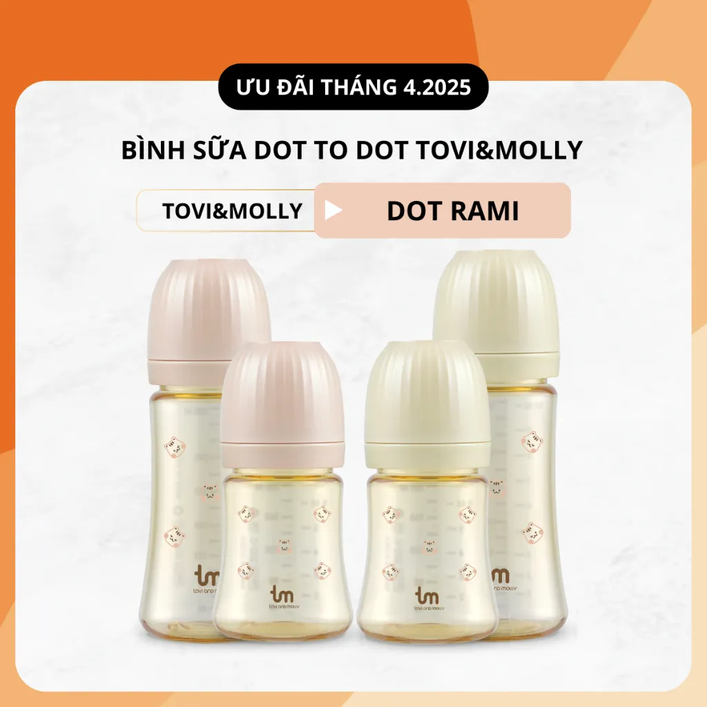Ảnh BÌNH SỮA TOVI AND MOLLY PPSU DOT RAMI - PHIÊN BẢN SÓC 180ml/280ml 1