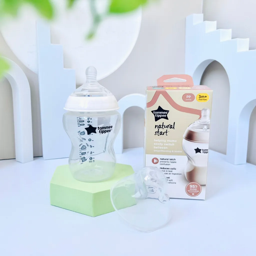 Ảnh Bình Sữa Ty Siêu Mềm Tự Nhiên Tommee Tippee Natural Start 260ml, Núm Ty Của Bình 3-6 Tháng 3