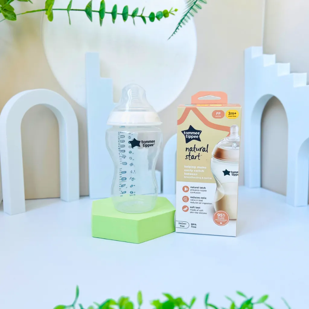 Ảnh Bình Sữa Ty Siêu Mềm Tự Nhiên Tommee Tippee Natural Start PP 340ml, Núm Ty Của Bình 3-6 Tháng 3