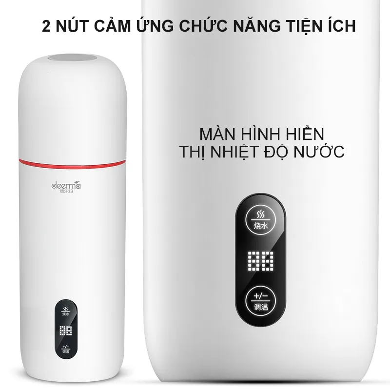 Ảnh Bình đun siêu tốc kèm giữ nhiệt Deerma DR035S cầm tay với 3 lớp cách nhiệt thông minh - Bảo hành 12 tháng 3