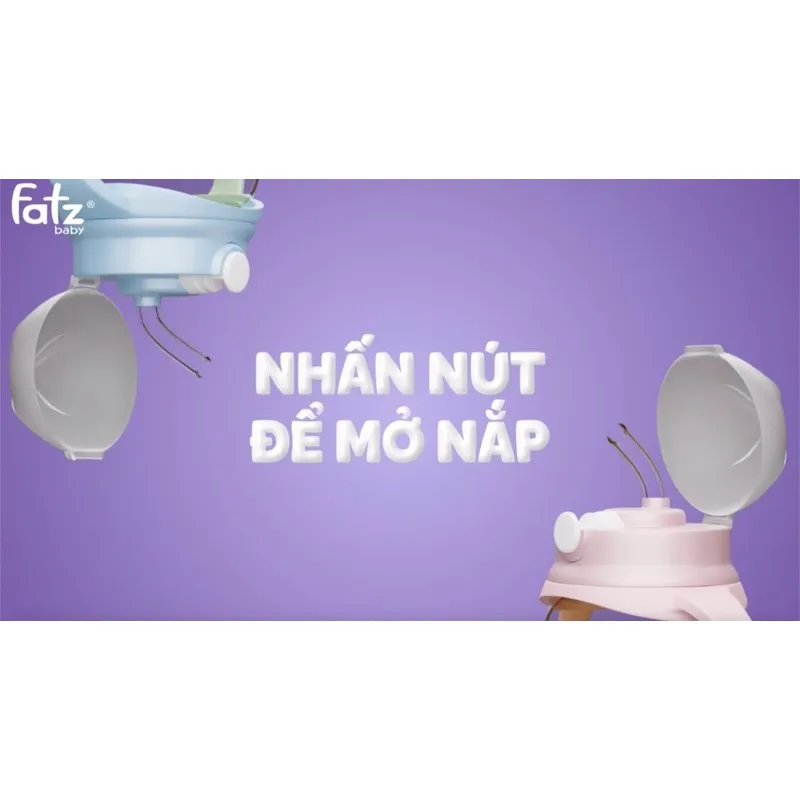 Ảnh Bình uống nước Tritan chống đổ phao xoay 360 độ 250ml Fatzbaby 4