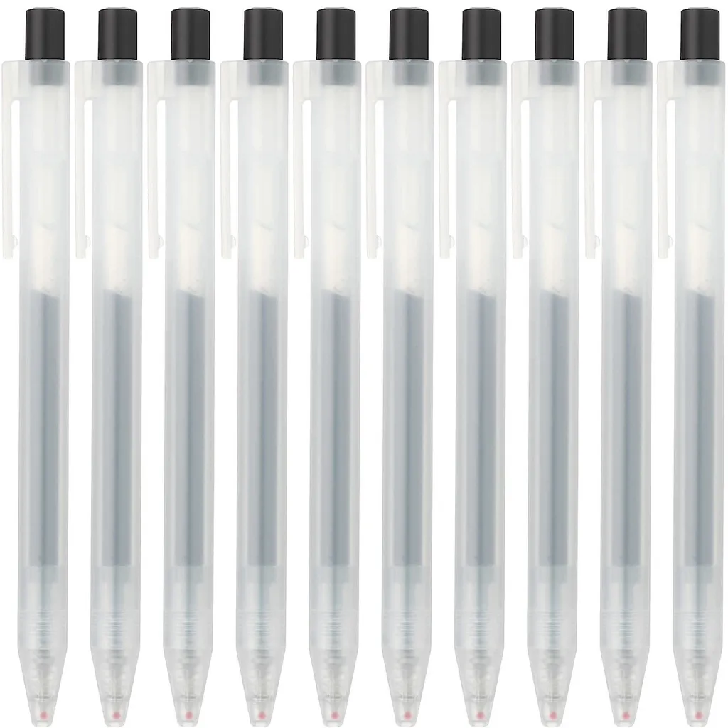 Ảnh Bộ 10 Cây Bút Bi Bấm 0.5mm MUJI 3