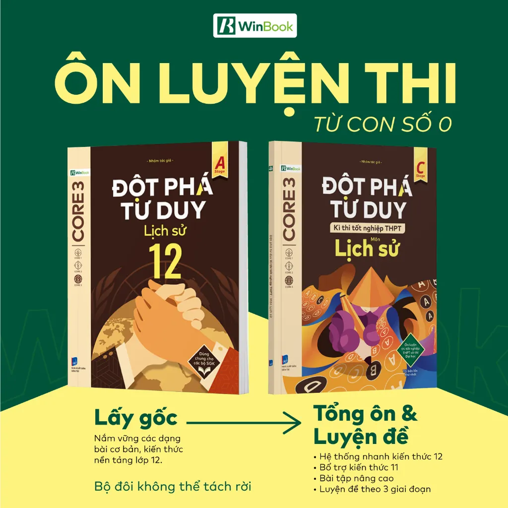 Ảnh Bộ 2 cuốn Đột phá tư duy Lịch sử 12 & Đột phá tư duy kì thi tốt nghiệp THPT môn Lịch sử 2