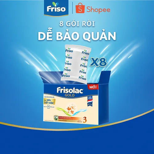 Ảnh Bộ 2 Hộp Sữa Bột Friso Gold 3 Hộp Giấy 2kg x 2 1