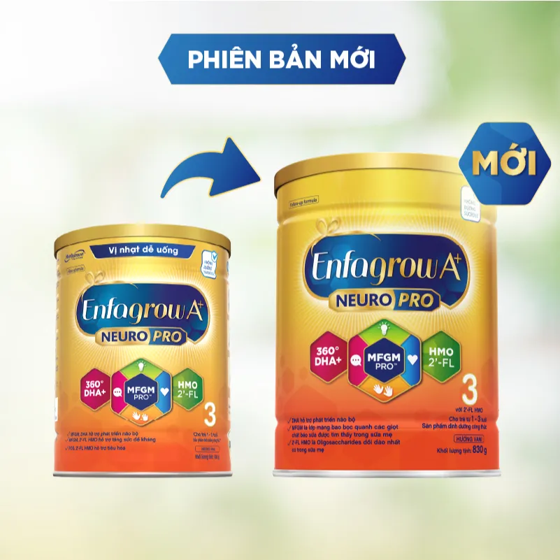 Ảnh Bộ 2 lon Sữa Bột Enfagrow A+ Neuropro 3 - FL HMO Vị Nhạt Dễ Uống – 1.7kg 1