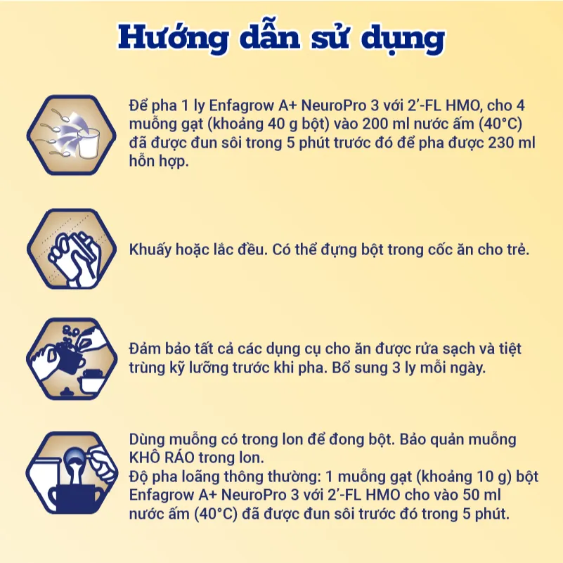 Ảnh Bộ 2 lon Sữa Bột Enfagrow A+ Neuropro 3 - FL HMO Vị Nhạt Dễ Uống – 1.7kg 4