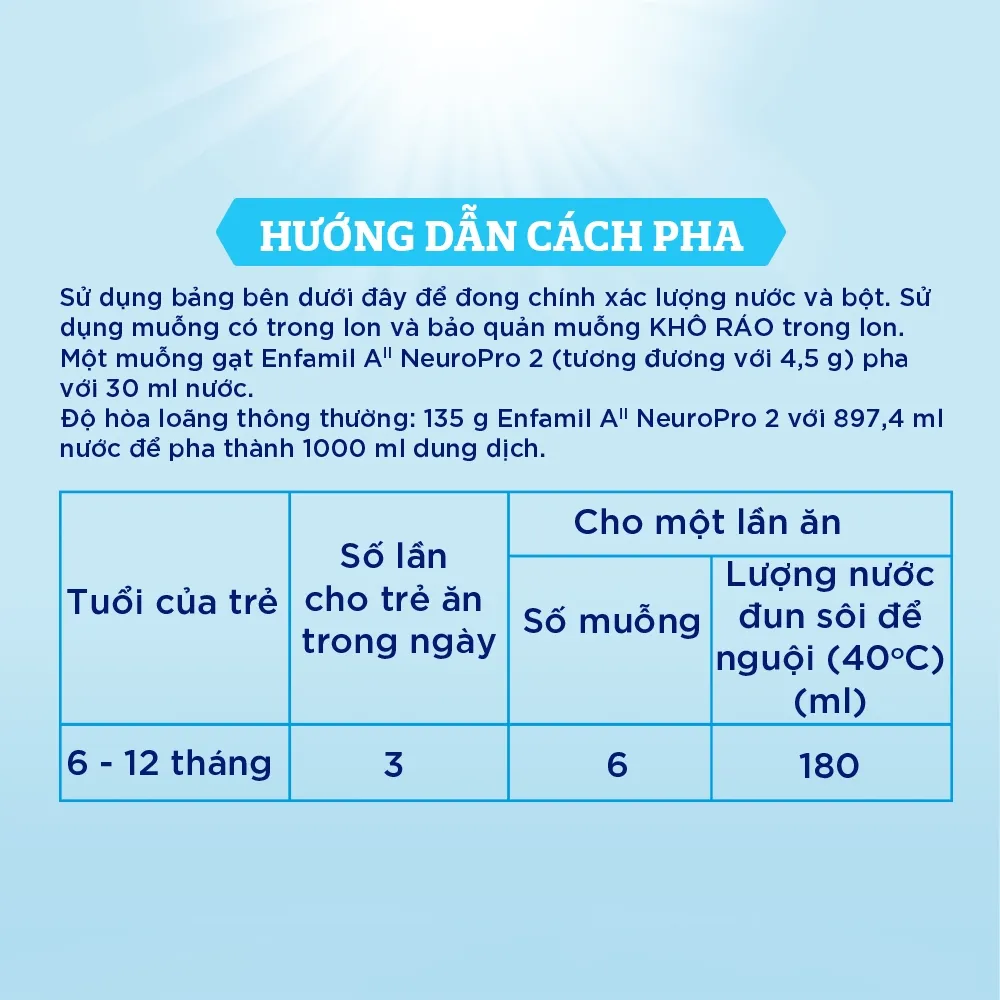 Ảnh Bộ 2 lon Sữa Bột Enfamil A2 Neuropro 2 dành cho trẻ từ 6-12 tháng – 350g 3