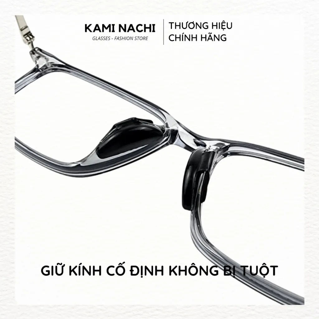 Ảnh Bộ 2 miếng đệm mũi silicon hình cánh bướm có mặt dán keo cho mắt kính KAMI NACHI 3