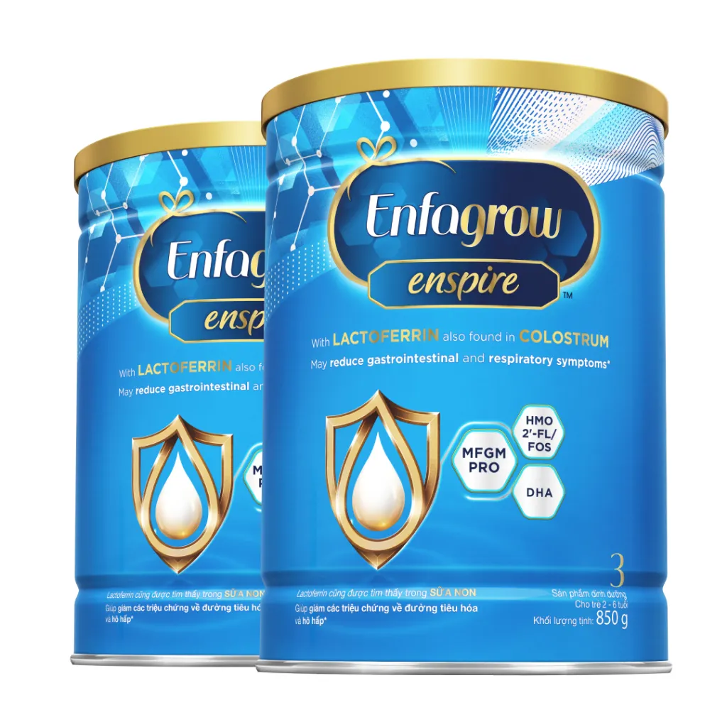 Ảnh Bộ 2 Sản phẩm dinh dưỡng Enfagrow Enspire 3 - 850G dành cho trẻ từ 2-6 tuổi 1