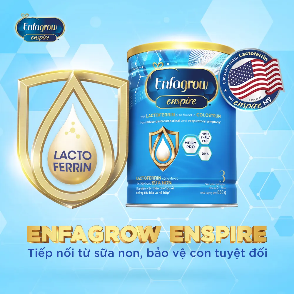 Ảnh Bộ 2 Sản phẩm dinh dưỡng Enfagrow Enspire 3 - 850G dành cho trẻ từ 2-6 tuổi 3