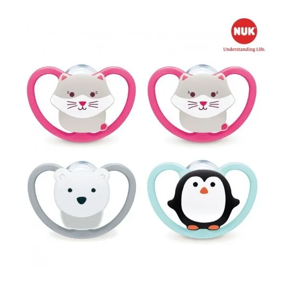 Ảnh Bộ 2 ti giả Silicone Nuk Space S1/S2/S3 4