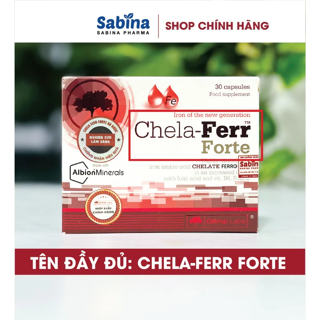 Ảnh Bộ 3 Chela-Ferr Forte 11,4g + Gold DHA 25,35g+Canxi Chela-Calcium D3 36,6g(Olimp labs).Thực phẩm bảo vệ sức khỏe 4