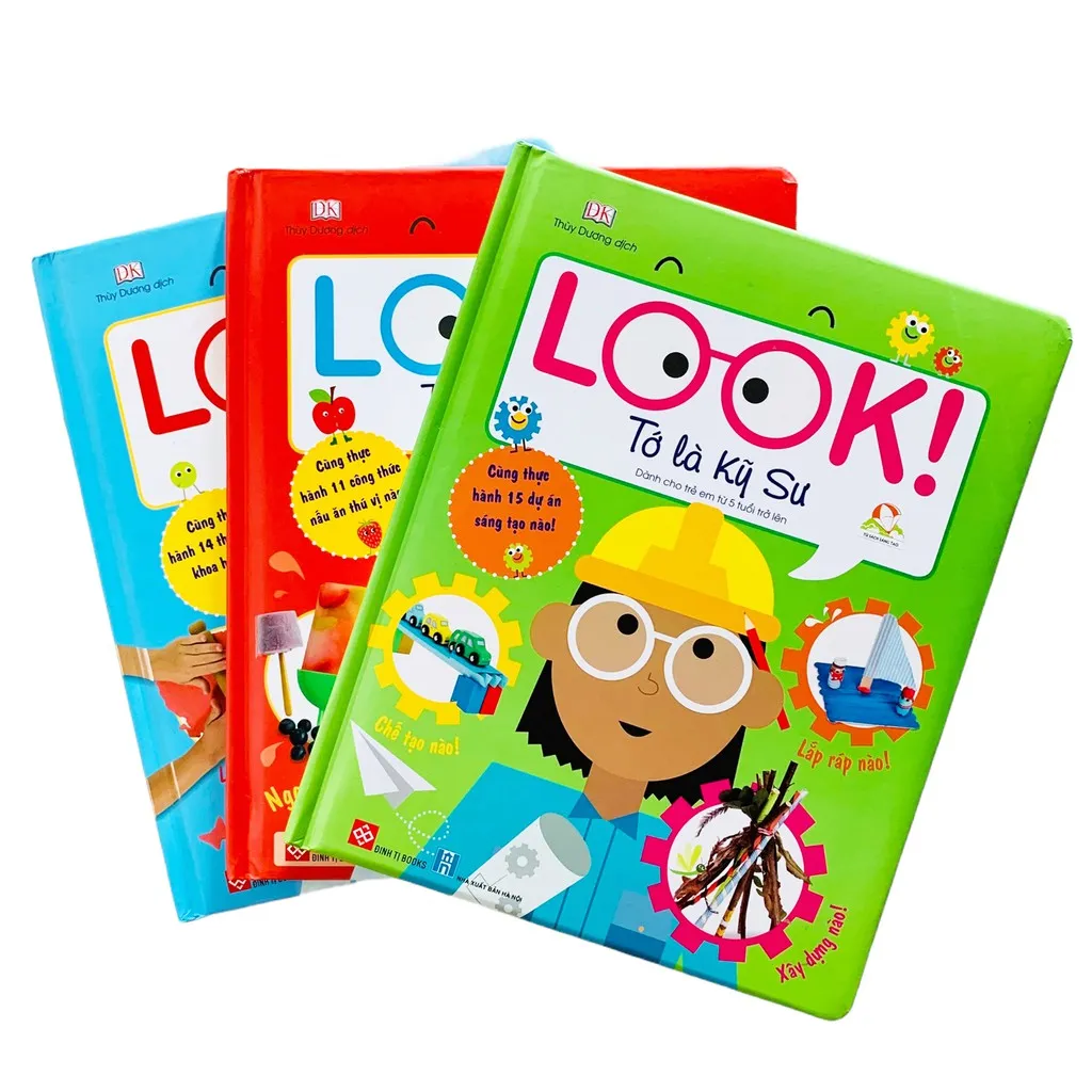 Ảnh Bộ 3 cuốn sách - Look! Tớ là đầu bếp - kỹ sư - nhà khoa học 2