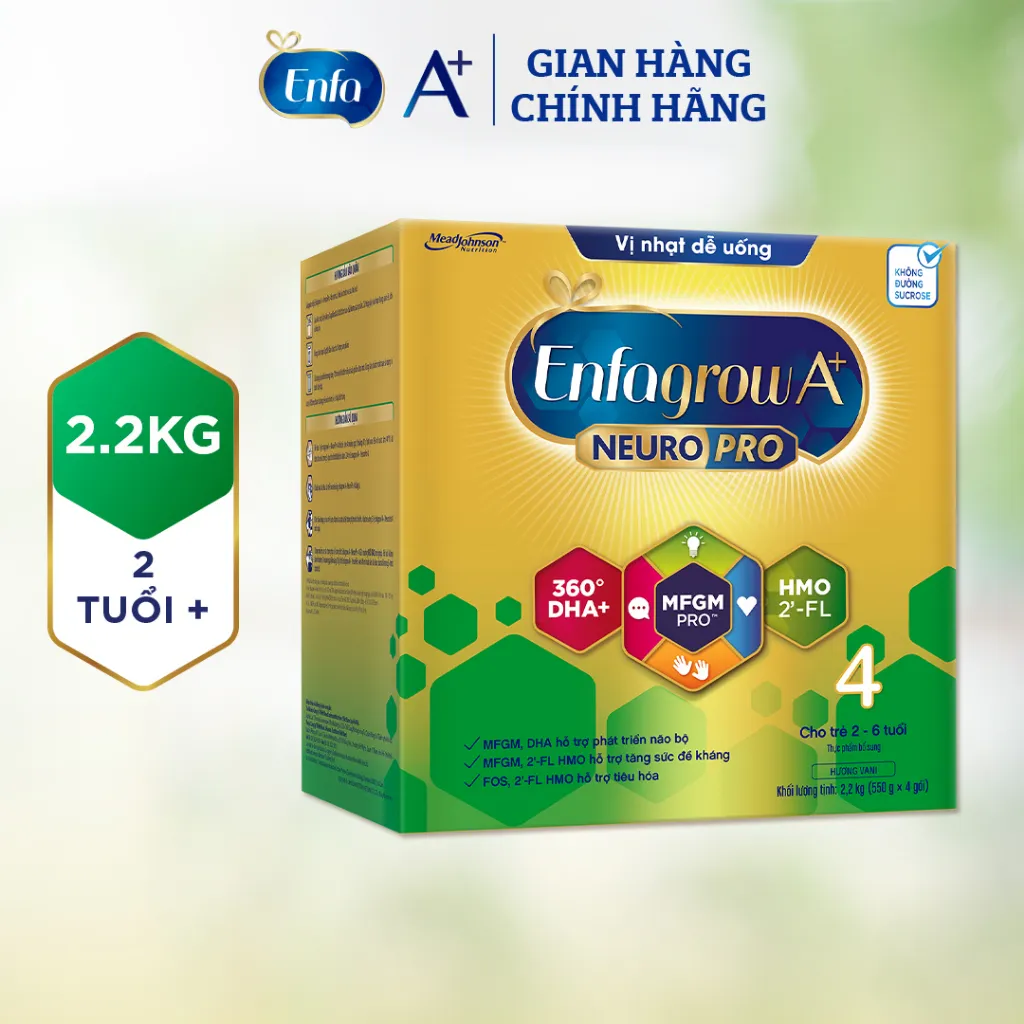 Ảnh Bộ 3 hộp Sữa bột Enfagrow A+ Neuropro 4 Vị nhạt dễ uống – 2.2kg/hộp 3