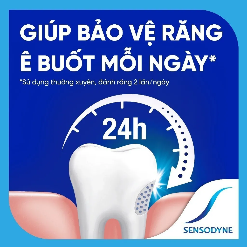 Ảnh Bộ 3 Kem đánh răng SENSODYNE Cool Gel 160g giúp giảm ê buốt hiệu quả với hương bạc hà mát lạnh 4