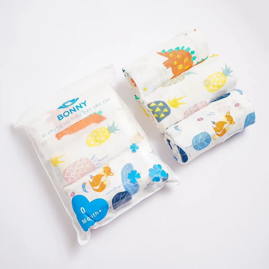 Ảnh Bộ 3 Khăn Tắm BONNY Sợi Tre 1m1x1m2 Siêu Nhẹ, Mềm Mịn và Thấm Hút Tốt 2