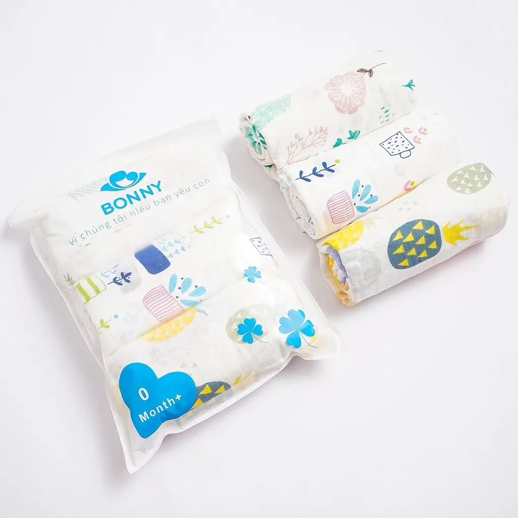 Ảnh Bộ 3 Khăn Tắm BONNY Sợi Tre 1m1x1m2 Siêu Nhẹ, Mềm Mịn và Thấm Hút Tốt 4