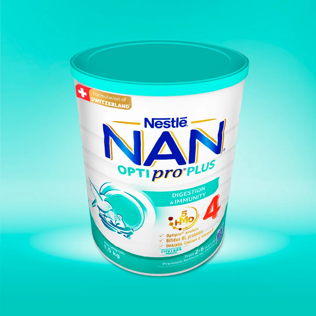 Ảnh Bộ 3 lon Sữa bột Nestlé NAN OPTIPRO PLUS 4 1500g/lon với 5HMO Giúp tiêu hóa tốt 4