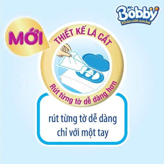 Ảnh Bộ 4 gói Khăn ướt Bobby Care hương thơm nhẹ nhàng 100 tờ/gói (Hồng) 2