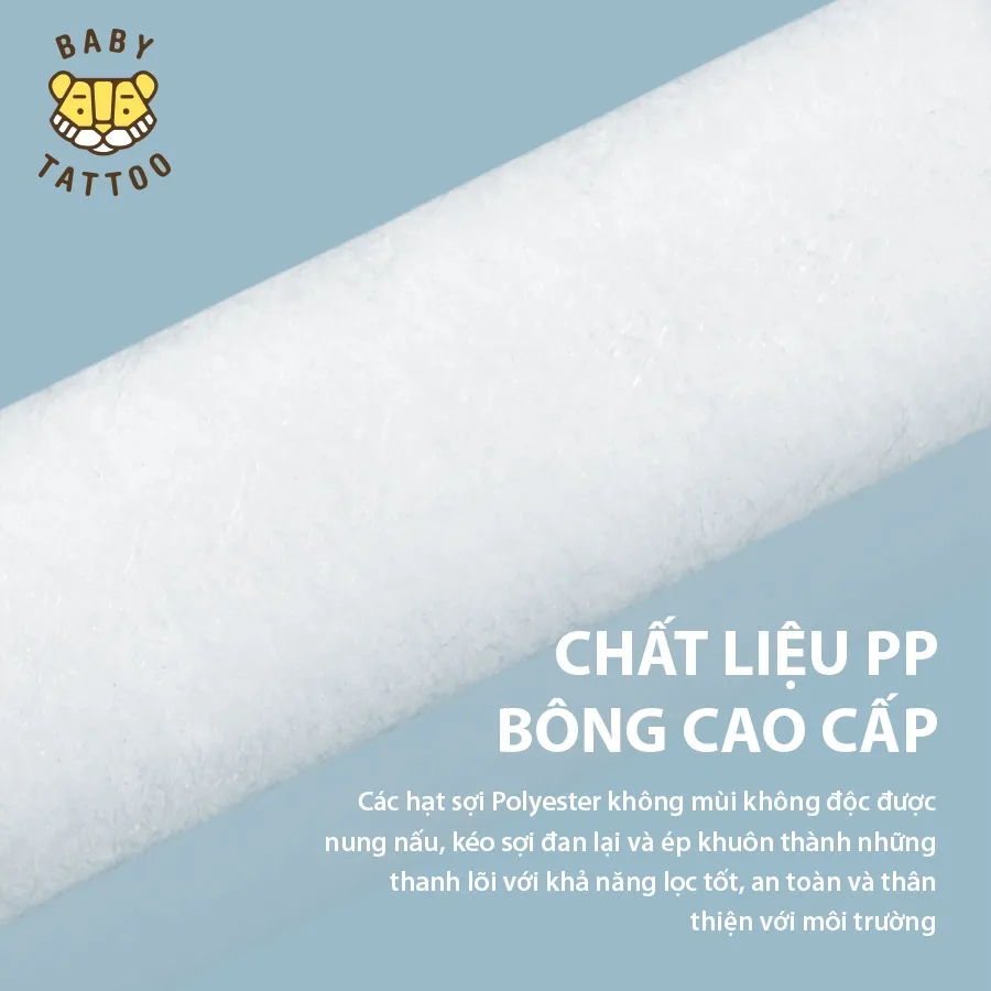 Ảnh Bộ 4 Lõi Lọc PP Cao Cấp Thay Thế Cho Vòi Sen Tắm Lọc Nước, Khử Clo Type A BABY TATTOO 1