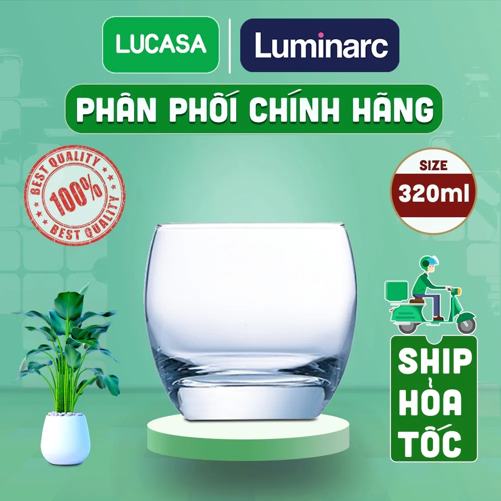Ảnh Bộ 6 Ly Thủy Tinh Luminarc Salto 320ml - Loại Thấp BOL2562 | Phân Phối Chính Hãng 1