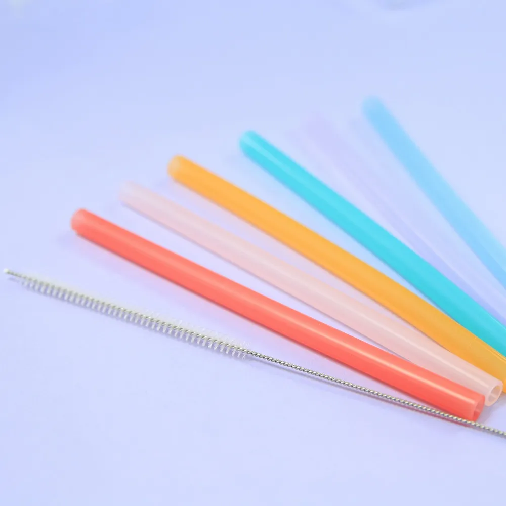 Ảnh Bộ 6 ống hút silicon kèm cọ rửa Marcus & Marcus, từ 3 tuổi 3