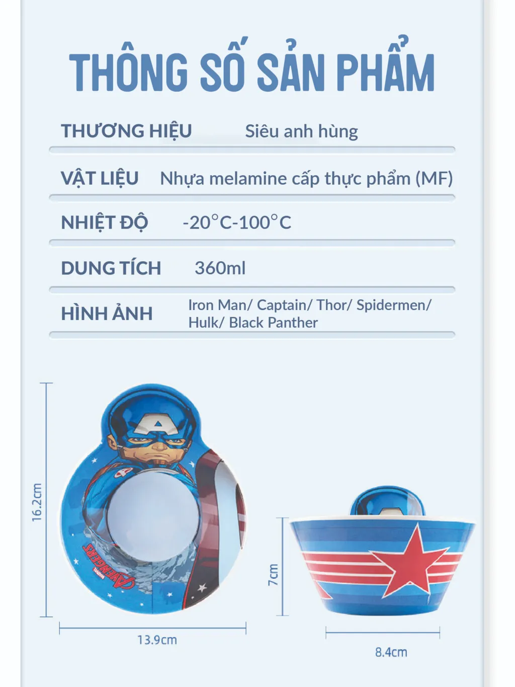 Ảnh Bộ ăn dặm cho bé 1989KIDS chất liệu Nhựa Melamine chén bát ăn dặm,đũa tập ăn,cốc uống nước,thìa cho bé 3