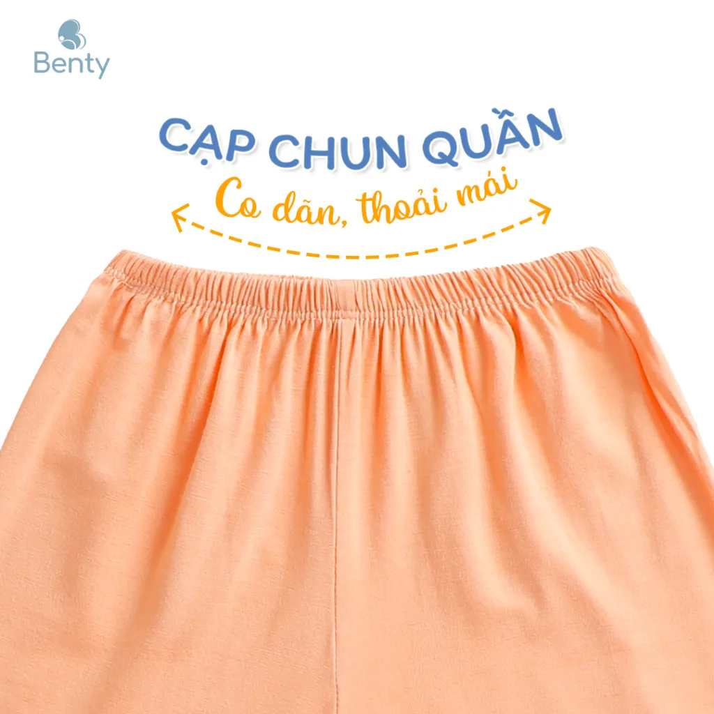 Ảnh Bộ ba lỗ BENTY trẻ em trơn basic dễ phối đồ,chất vải mềm mịn, mát mẻ cho bé từ 6 tháng đến 5 tuổi 4