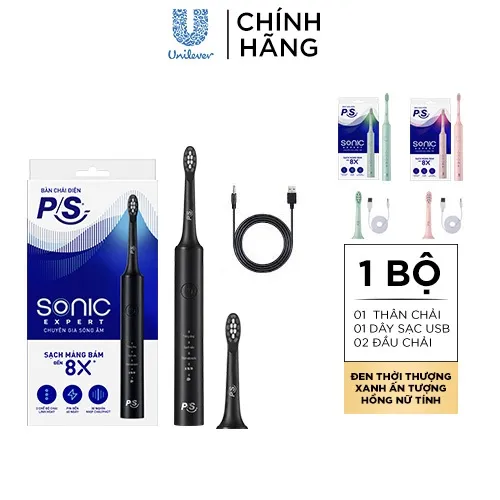 Ảnh Bộ bàn Chải Điện P/S Sonic Expert Chuyên Gia Sóng Âm - Công Nghệ Sóng Âm, Chải Sạch Mảng Bám Tới 8X 2