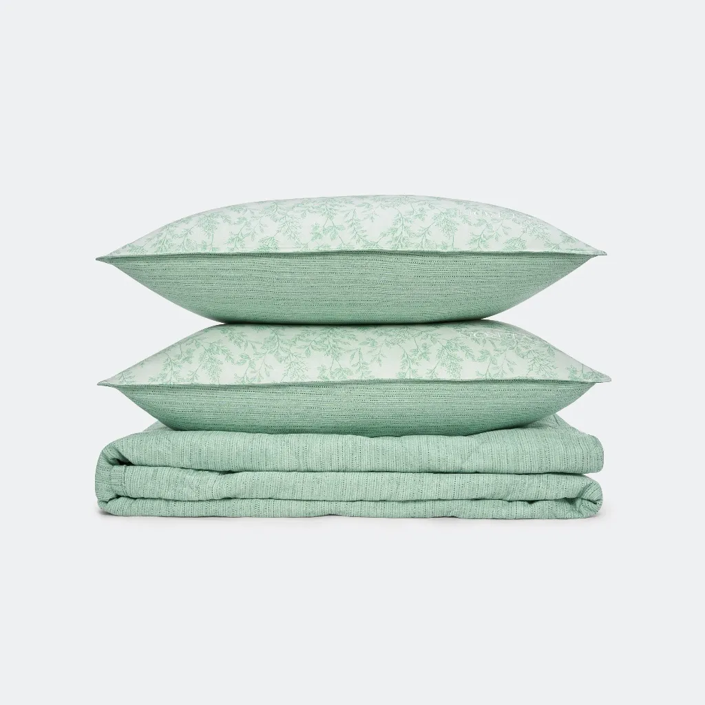 Ảnh Bộ chăn ga cao cấp EVERON hiện đại sang trọng (Bộ ga chun chần: 1 Ga chun chần+2 vỏ gối nằm - BST2025 Ever-on) 2