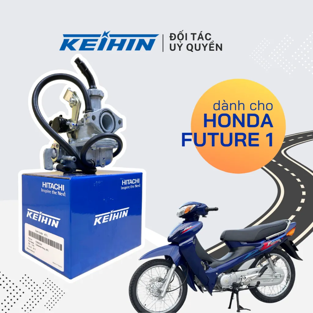Ảnh Bộ Chế Hoà Khí (Bình Xăng Con) KEIHIN cho xe Honda Future 1 mã CRB00355 KFL 1