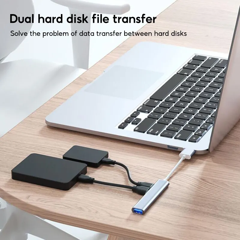Ảnh Bộ chia 4 cổng TBTIC USB 3.0 Type c 4 trong 1 tốc độ cao cho máy tính 2