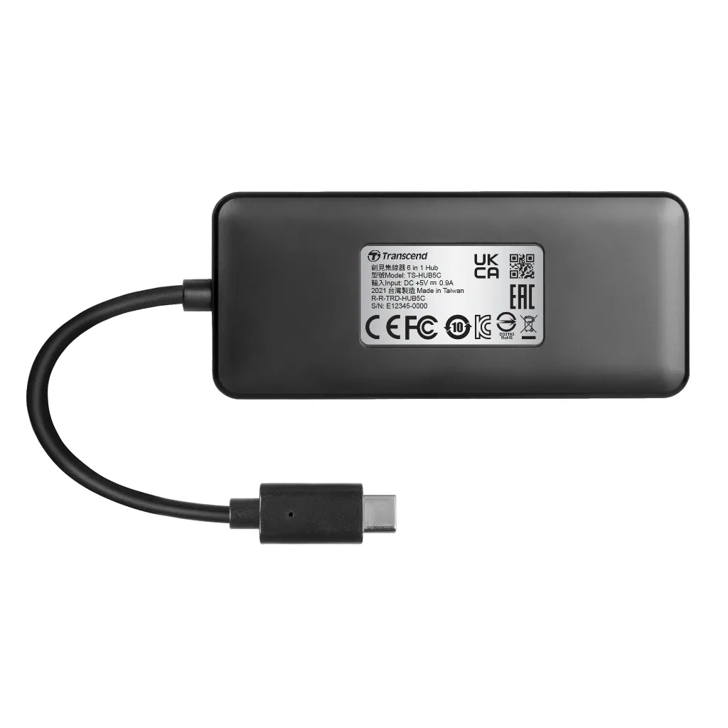 Ảnh Bộ chia/ Hub Transcend USB-C 6 in 1 TS-HUB5C - Bảo hành 2 năm 4