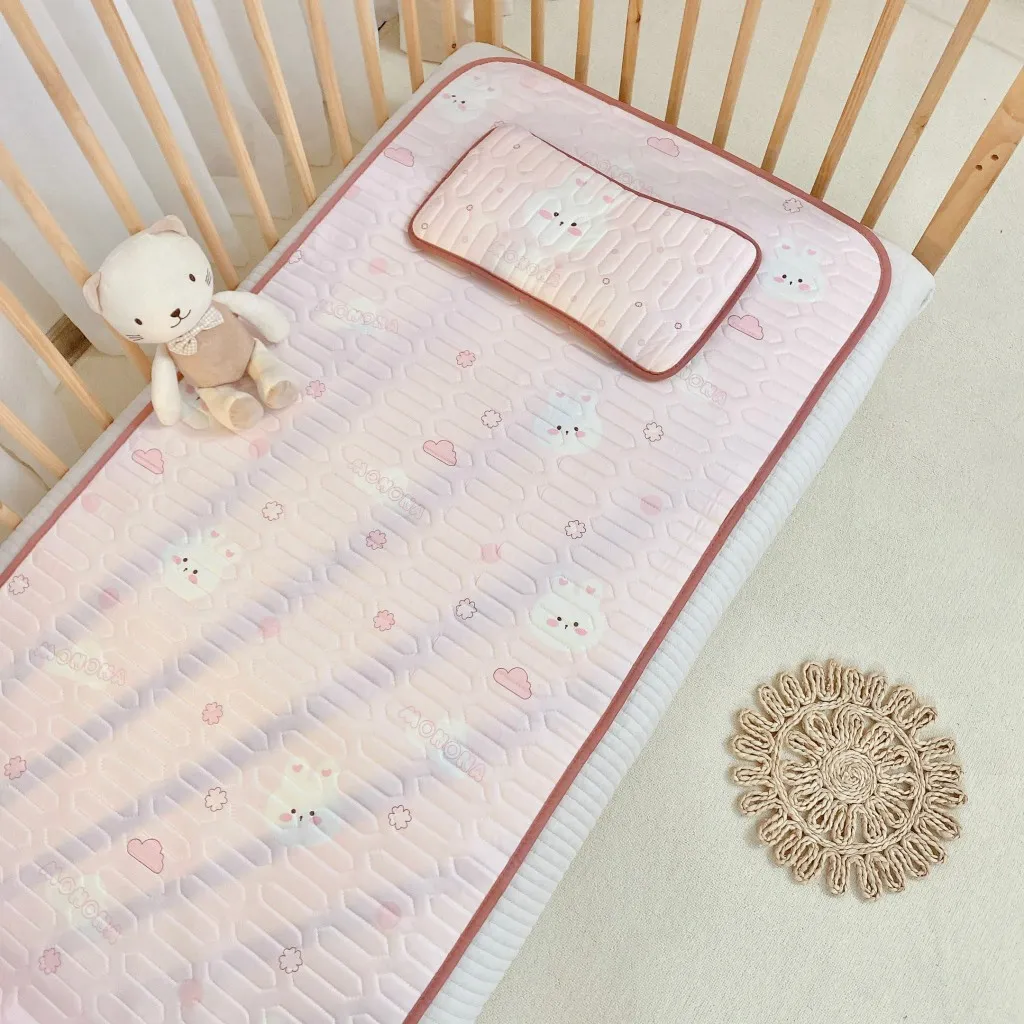 Bộ Chiếu Điều Hòa Kèm Gối Tencel MONONA Cao Cấp 60x120cm | Thoáng Mát, An Toàn Cho Bé Yêu