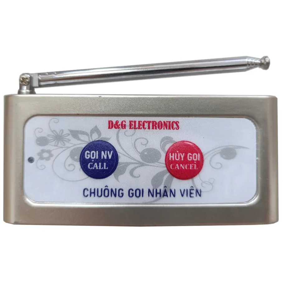 Ảnh Bộ Chuông Gọi Không Dây TIẾNG VIỆT D&G Bell - Màn hình D0301 - 3 số 1 dòng Nút khoảng cách xa 150m 4