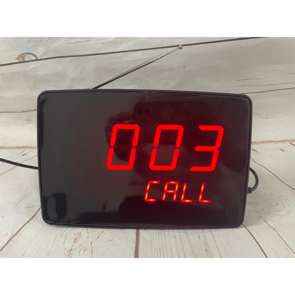 Ảnh Bộ Chuông Gọi Phục Vụ Không Dây TIẾNG VIỆT D&G Bell - Màn Hình D0402 Hiển Thị 4 Số 2 Dòng Nút bấm tiếng việt 4