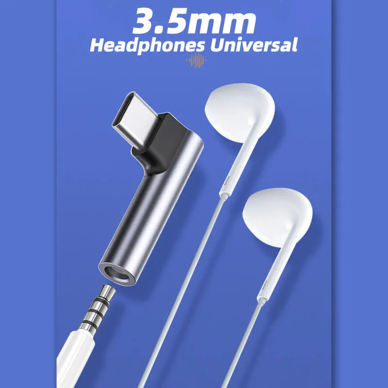 Ảnh Bộ chuyển đổi âm thanh Fonken iOS sang 3,5mm Loại C sang tai nghe Bộ chuyển đổi giắc cắm Aux cho điện thoại 1