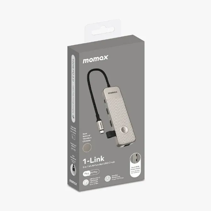 Ảnh Bộ chuyển đổi Momax 1-Link 9 in 1 multi-funtion USB-C hub 1