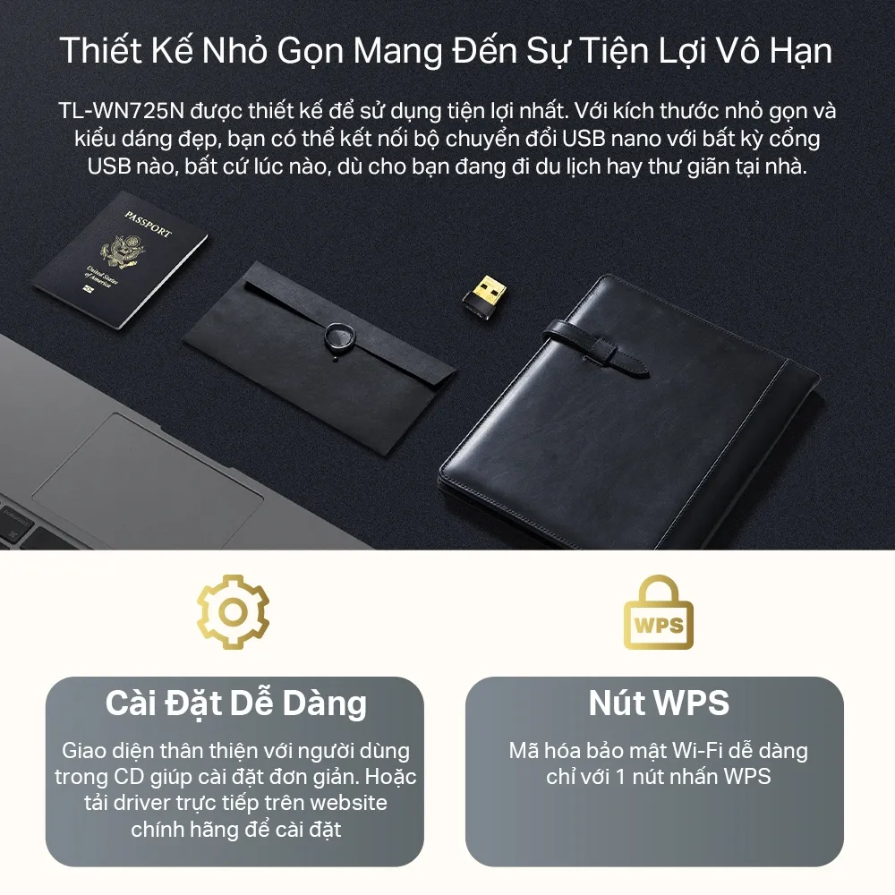 Ảnh Bộ Chuyển Đổi USB Wifi TP-Link TL-WN725N Chuẩn N 150Mbps 4