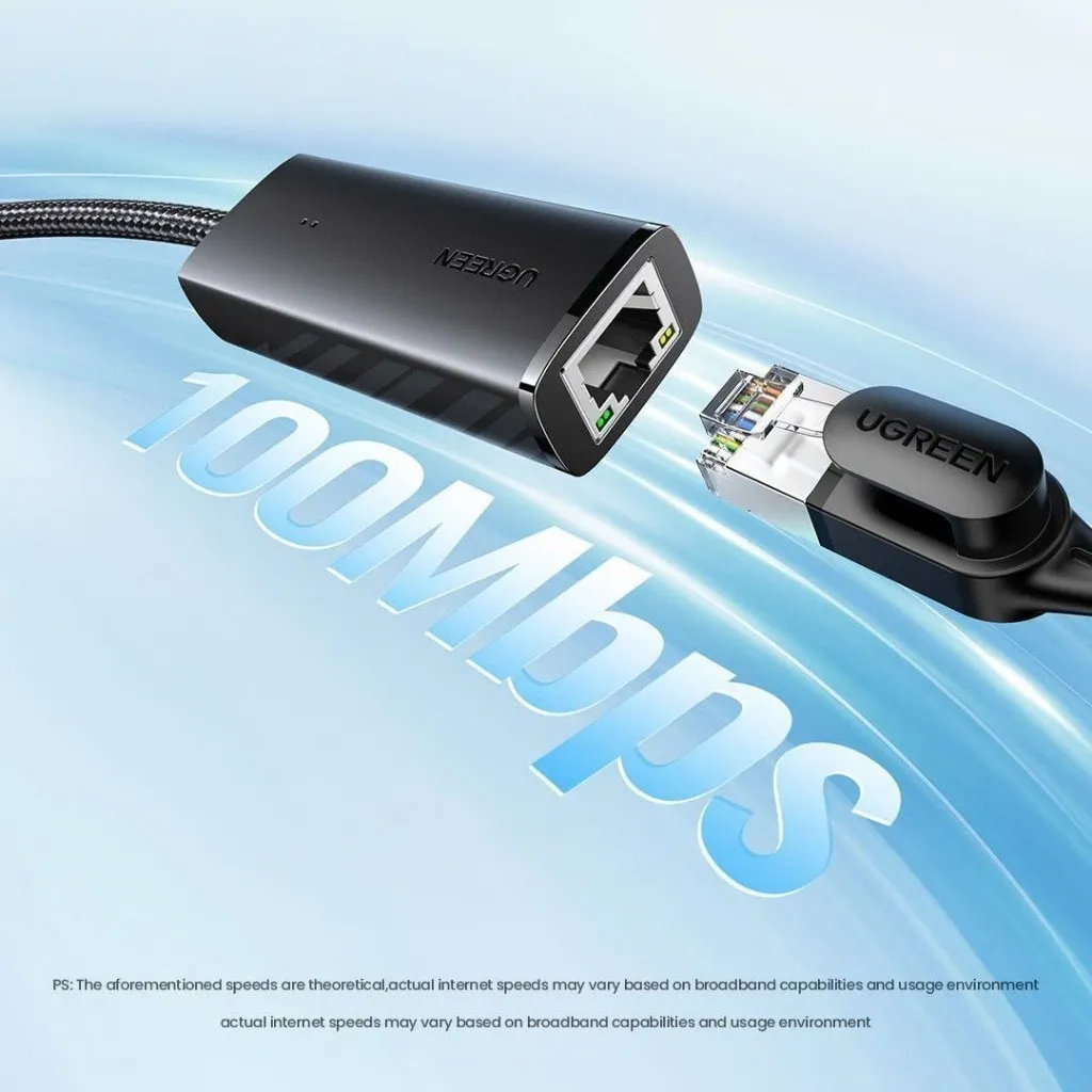 Ảnh Bộ chuyển USB-A/USB-C to Lan Ugreen CM650 | Tốc độ mạng 100/1000Mbps |Truyền dữ liệu 480Mbps/5Gbps |BH 18T 1 đổi 1 15632 2
