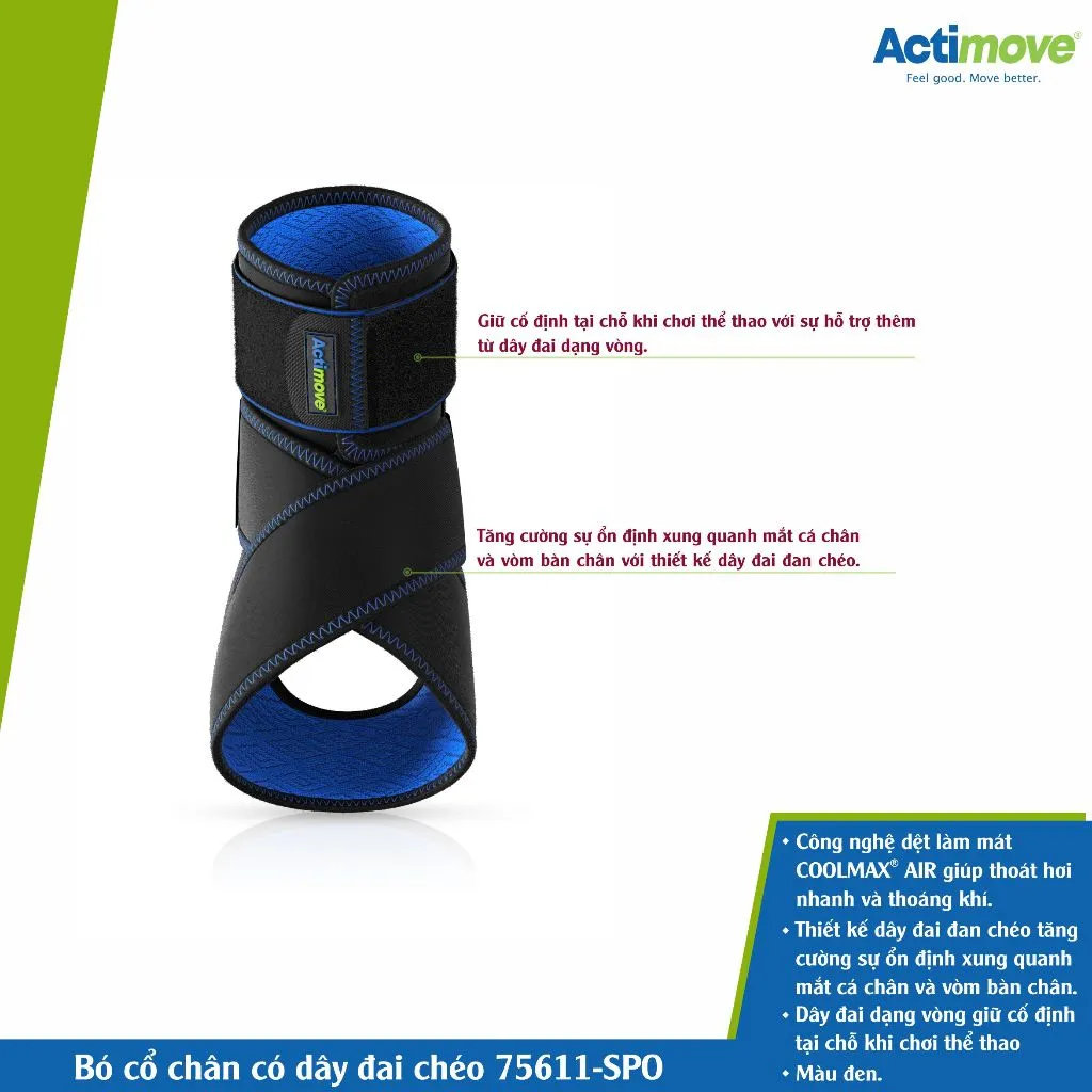 Ảnh Bó cổ chân có dây đai chéo 75611-SPO Actimove Ankle Stabilizer 2