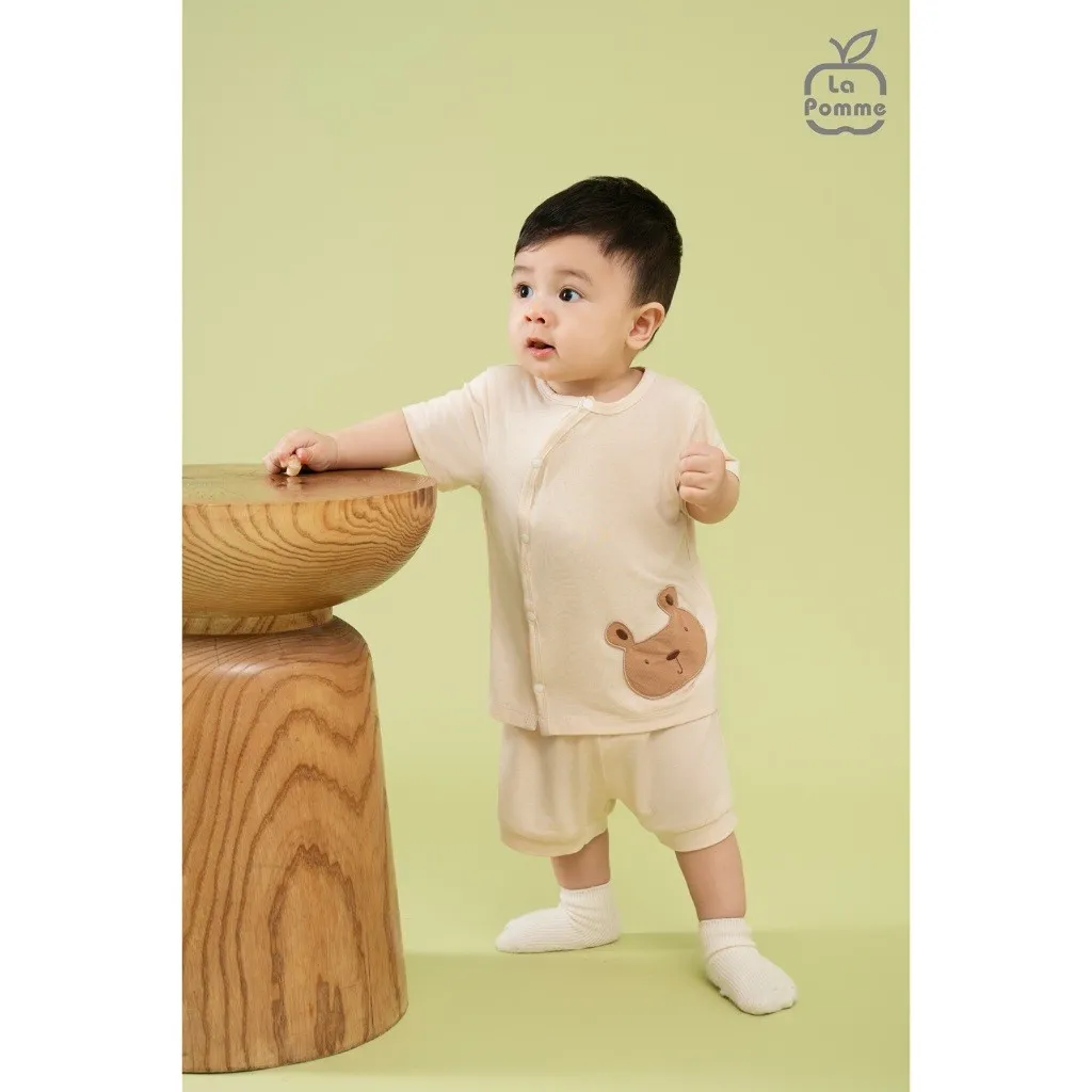 Ảnh Bộ cộc tay La Pomme Gấu nâu ấn tượng 2