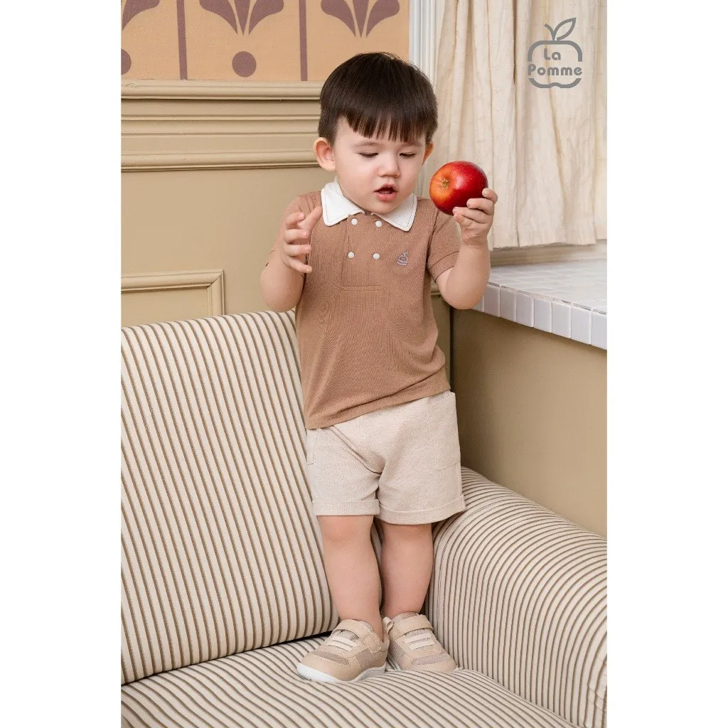 Ảnh Bộ cộc tay La Pomme mềm mát chạm êm 3