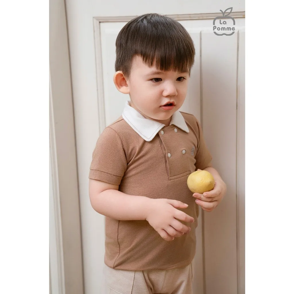 Ảnh Bộ cộc tay La Pomme mềm mát chạm êm 4